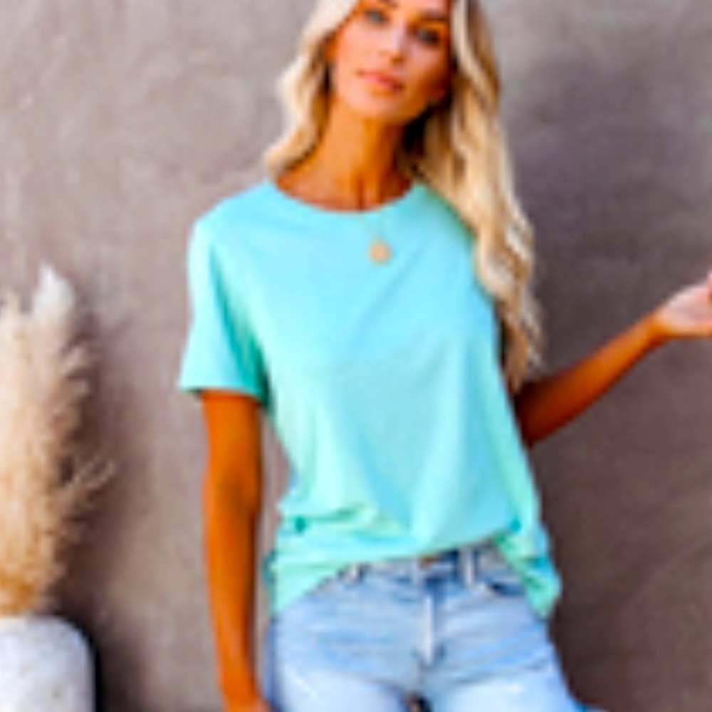 Just In Cotton Mineral Wash Tee - Sage